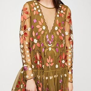 Hearts Are Wild Mini Dress in Army Green